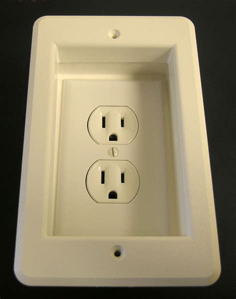 recessed electrical boxes|recessed outlet box for range.